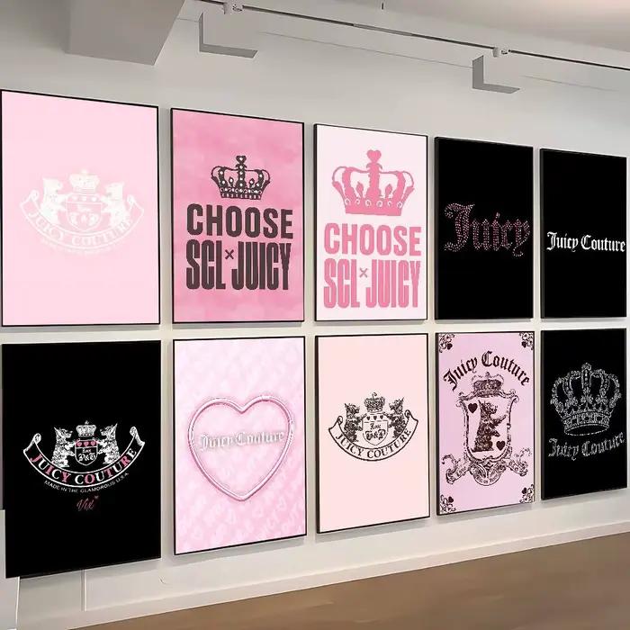 J-juicy c-couture (16) affiche imprimée A5 A4 A3 A2 décor artistique mural pour chambre bureau cadeau pour les Fans