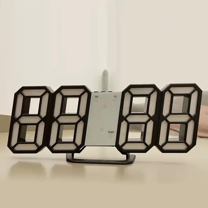 Horloge murale numérique 3D LED