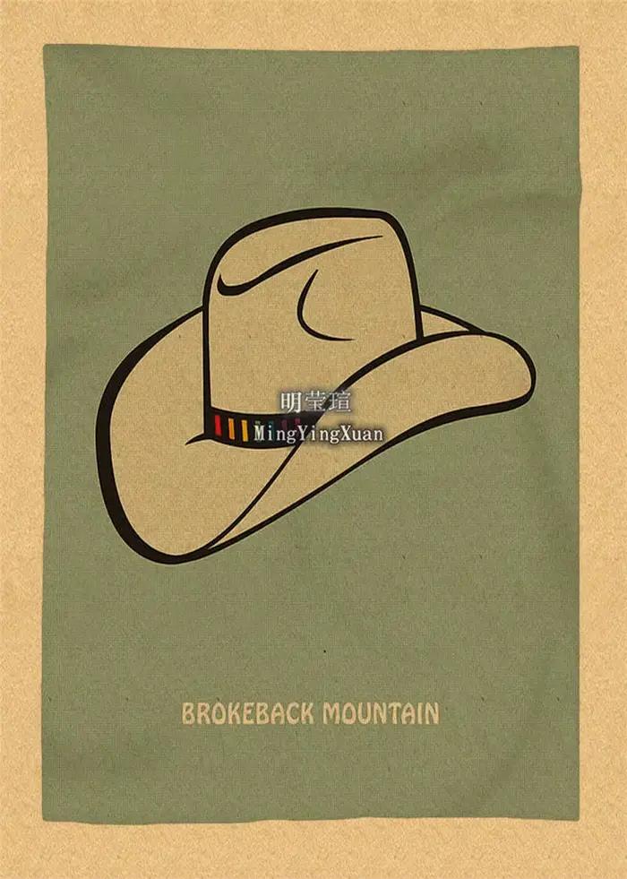 Film romantique classique Brokeback affiche de montagne Kraft Club papier Vintage