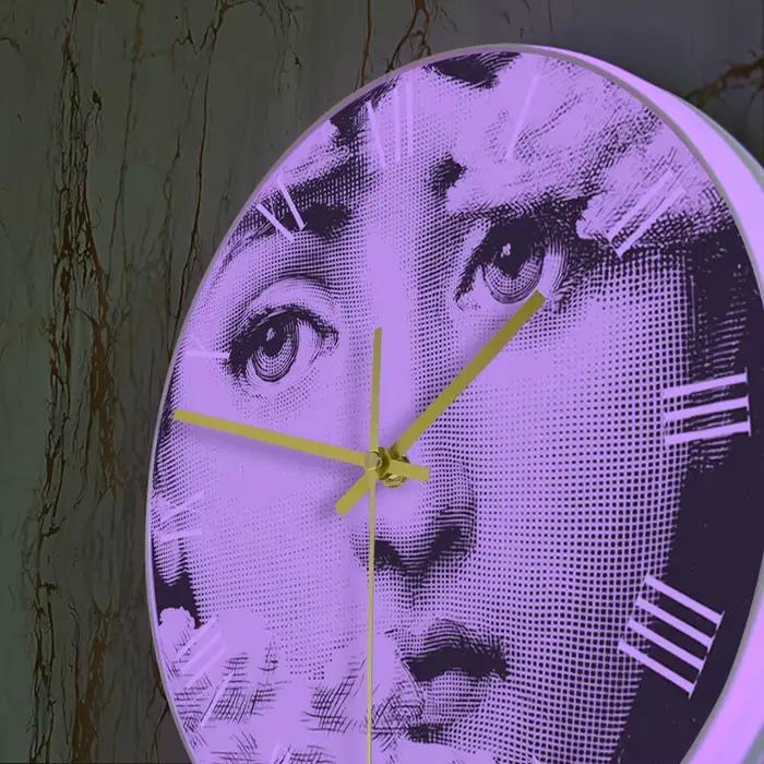 Peintre italien artiste décoratif imprimé horloge murale jeune femme Portrait