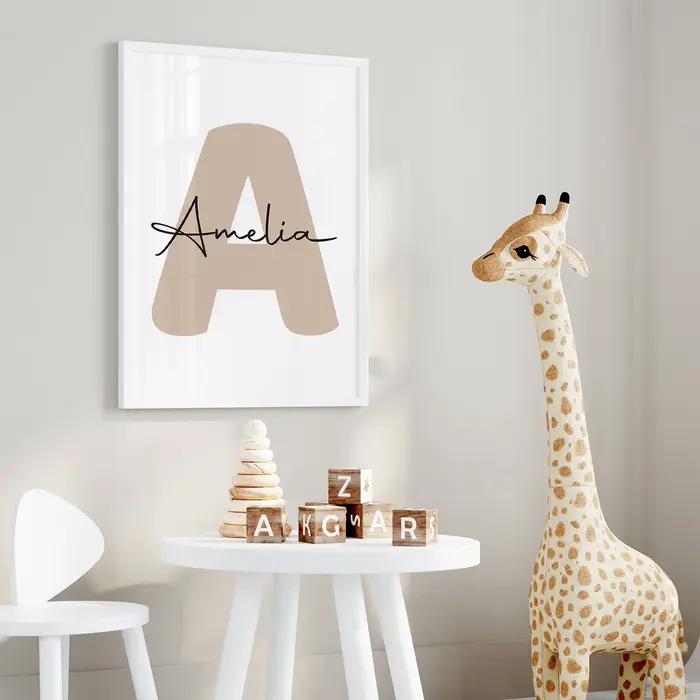 Lot de 3 tableaux personnalisés avec nom