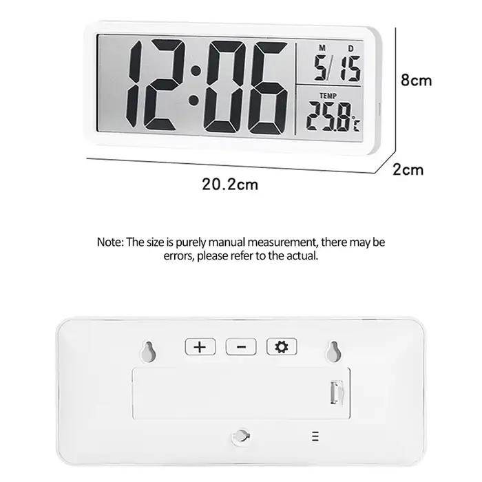 Horloge murale numérique électronique LCD