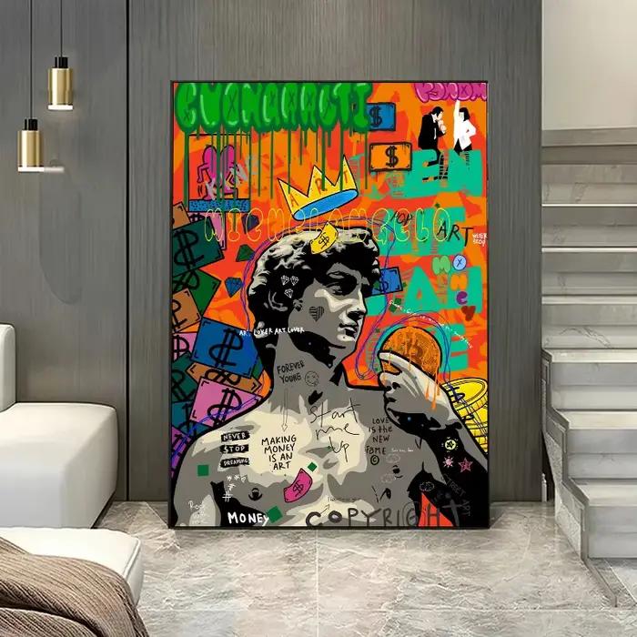 Graffiti Pop toile peinture Scarface rue film mur Art Mona Lisa abstrait protrait affiches et impressions décor à la maison murale