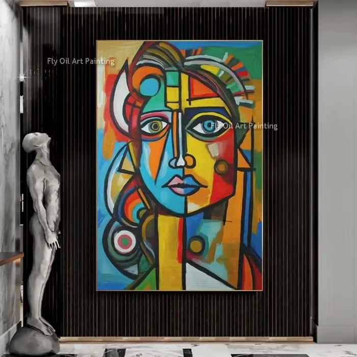 Toile de peinture à l'huile peinte à la main