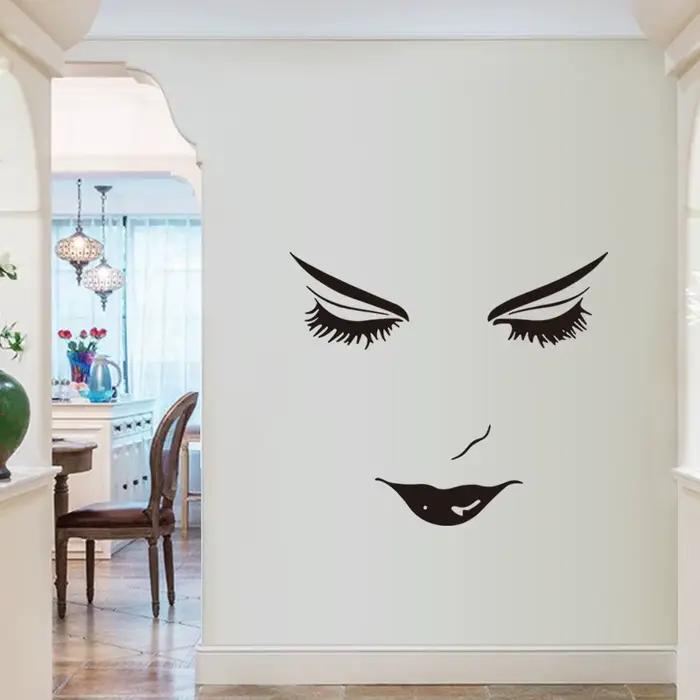 Autocollants muraux pour le visage