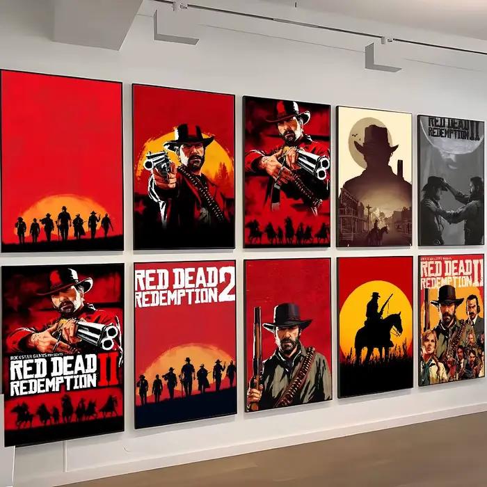 Affiche imprimée du jeu Red Dead Redemption 2