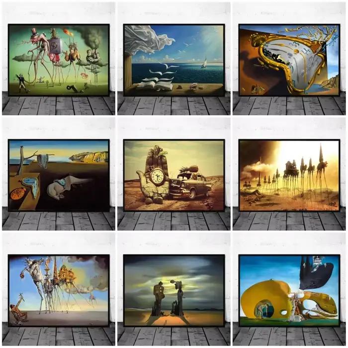 Peintures sur toile surréalistes de Salvador Dali