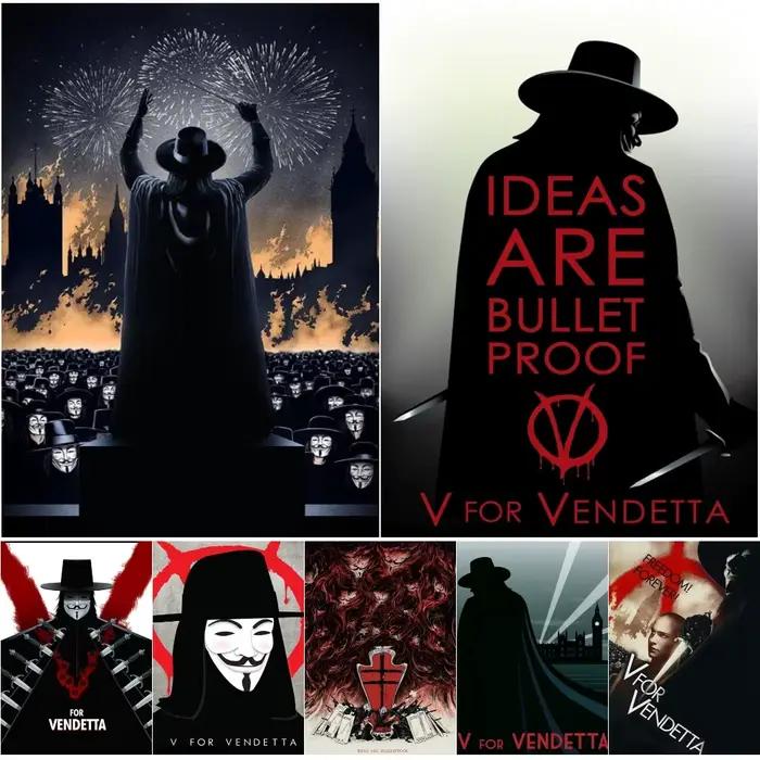 Impression d'affiche de film de V For Vendetta