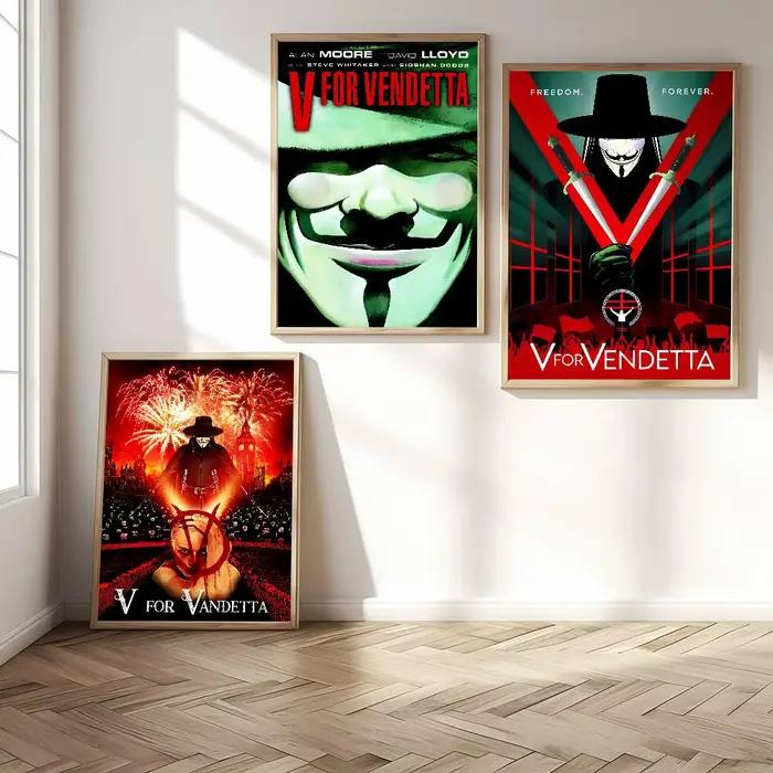 Affiche artistique V pour V-Vendetta