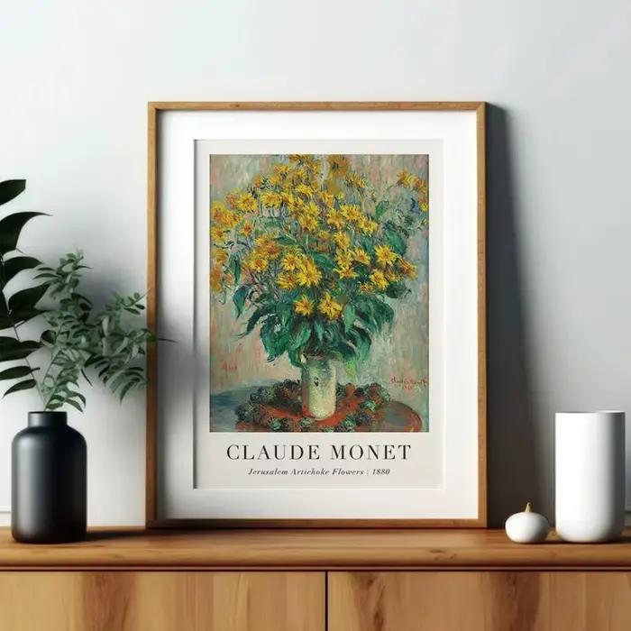 Affiches d'art abstrait classique scandinave de Claude Monet