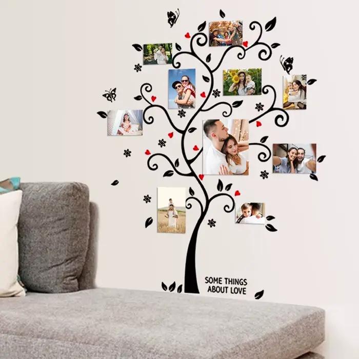 Autocollant mural arbre pour cadre Photo familial