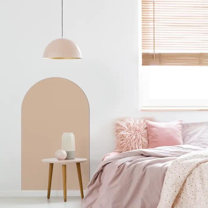 1 autocollant mural magnétique décoratif en forme d'arche pour tableau blanc. Motif d'arc semi-circulaire simple