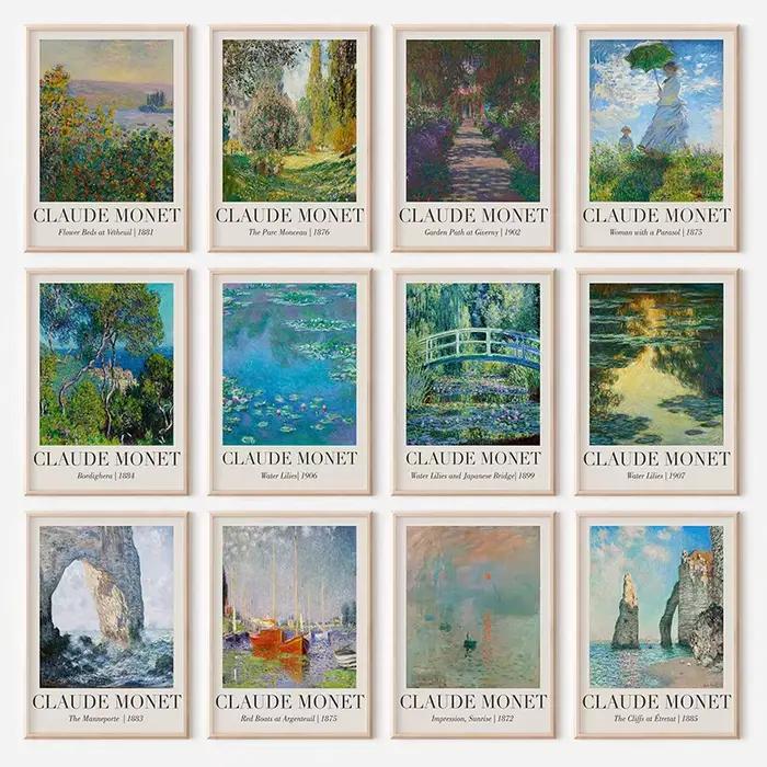 Affiche d'artiste impressionniste de Claude Monet