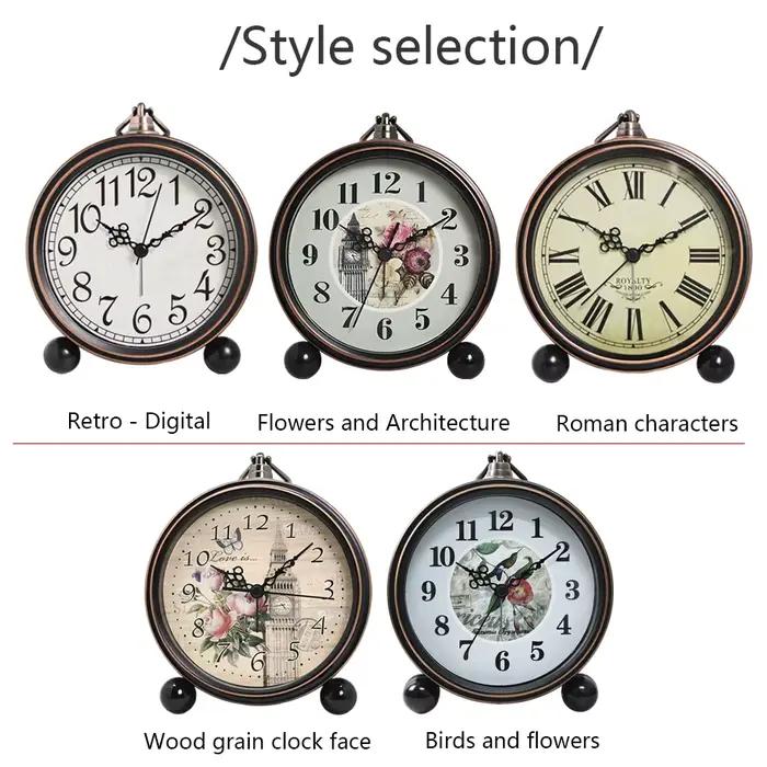Horloge rétro à base métallique