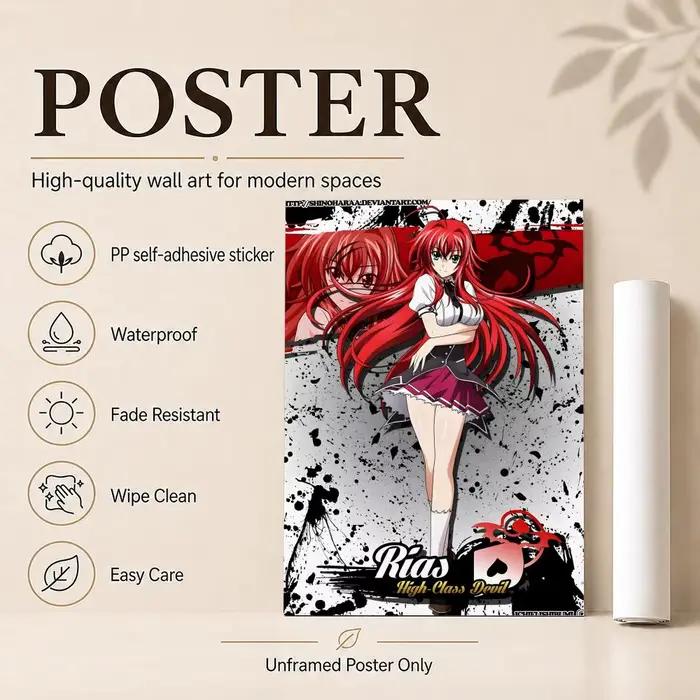 Affiche High School DxD Hero, décoration de la maison, impression d'art mural intérieur, affiches de garage, cadeau