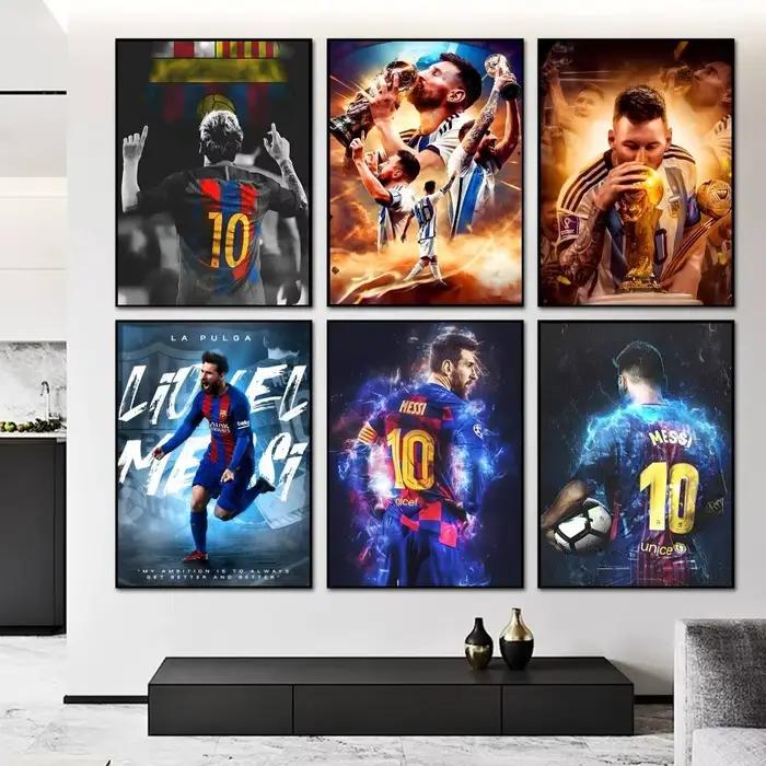 Poster de joueur de football légendaire Messi