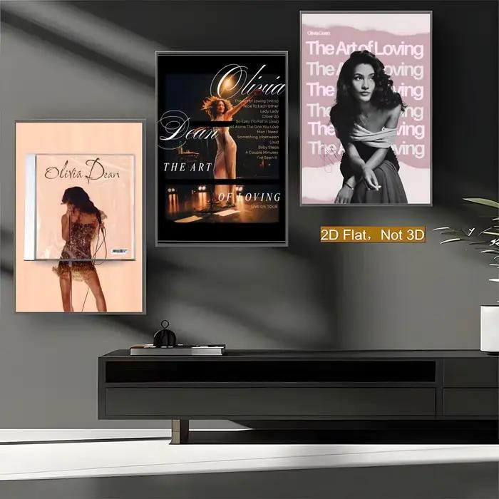 Affiche Singer O-Olivia Dean en PP de qualité supérieure, autocollant mural, à décoller et à coller, impression HD, décoration intérieure imperméable
