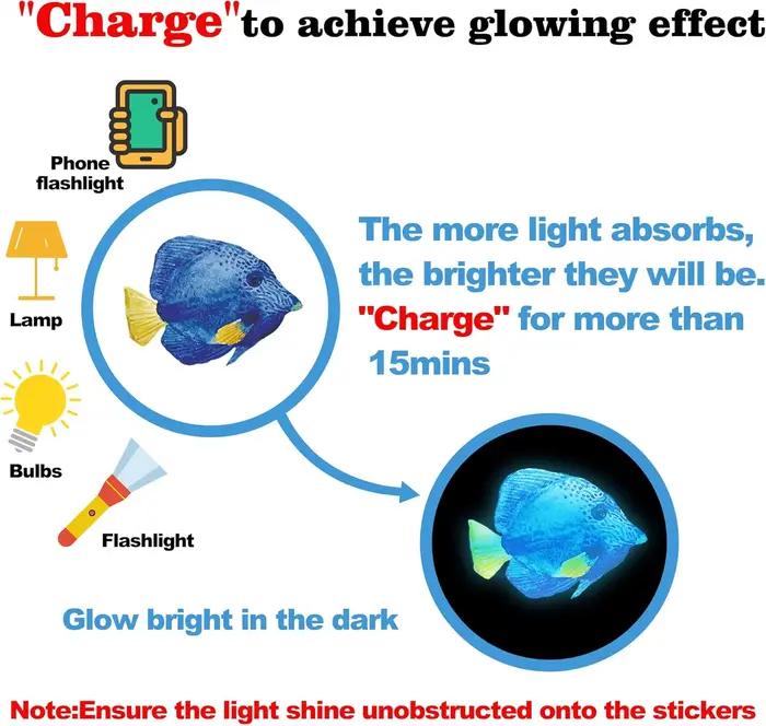 Autocollants muraux lumineux sous la mer