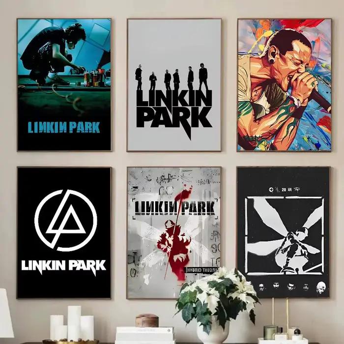 L-Linkin P-Park affiche affiches peintures décoratives étude chambre Bar fond