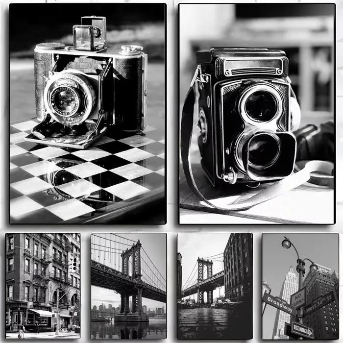 Affiche classique vintage en noir et blanc