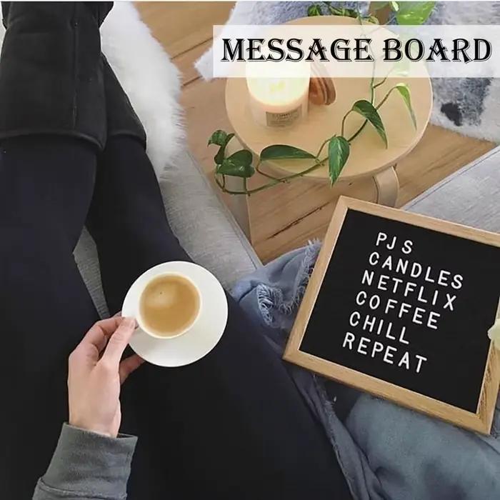 Tableau à lettres en bois Durable