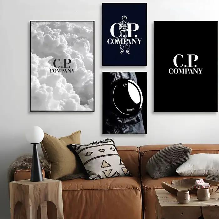 Affiches vintage classiques de luxe de la marque de mode C P C-Company, affiches murales de qualité HD, affiches rétro pour la décoration murale de la maison