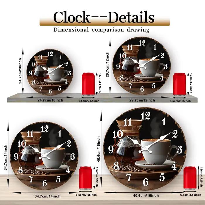 Horloge murale pour les amateurs de café