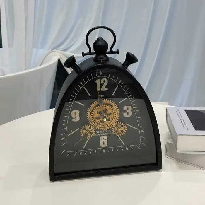 Horloge de Table Antique rétro en métal