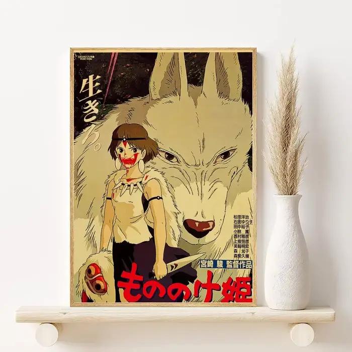 Affiche d'anime p-princesse m-mononoke