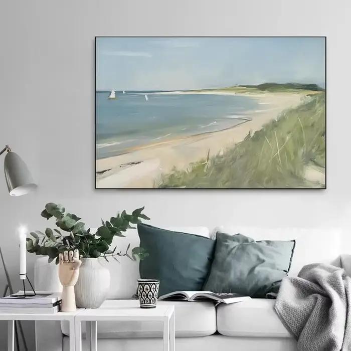 Affiches de paysage costal de mer d'été