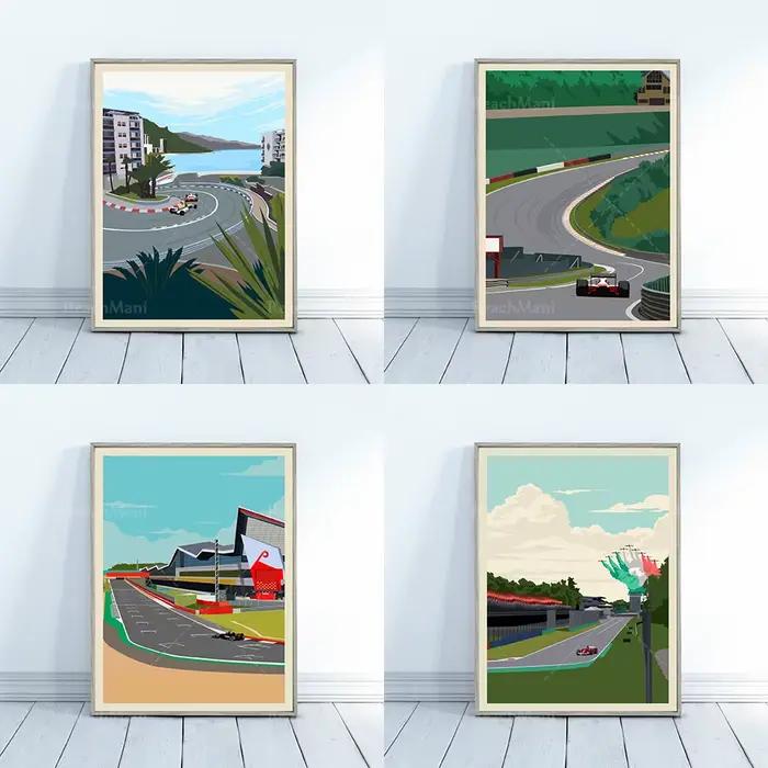 Affiche de Formule 1 avec Impression Murale, Grand Master, Monaco Tour