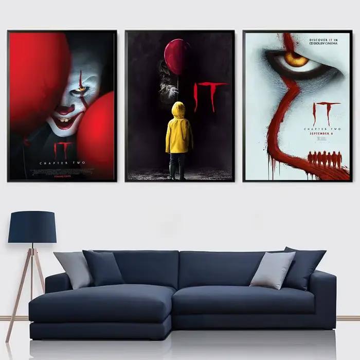 Affiche I-IT du film d'horreur Art mural de haute qualité pour maison