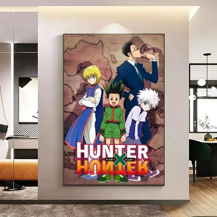 Affiche Anime Hunter X Hunter, autocollants haute définition, adaptés à la chambre à coucher, au salon, à la décoration de la maison