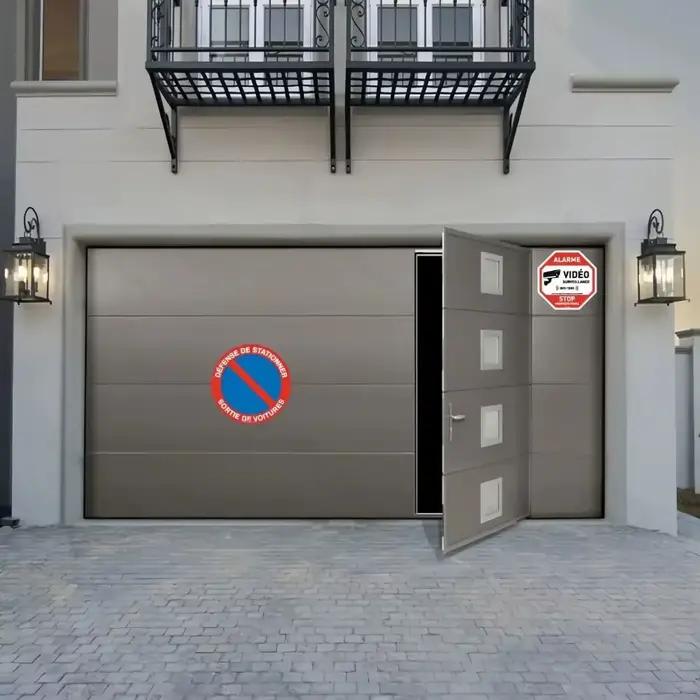Décoration murale métallique haute définition « Interdiction de stationnement » en français
