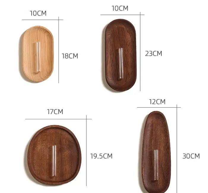 Vase mural en bois massif