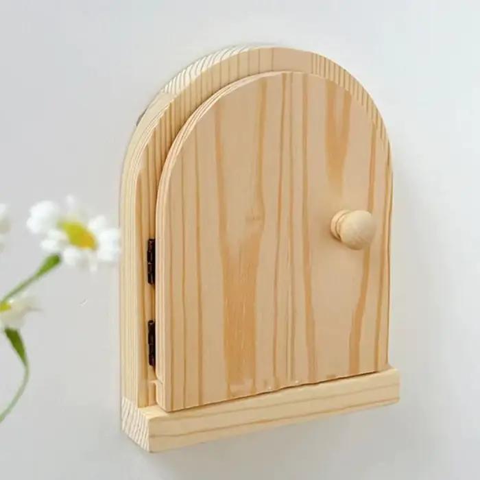 Cache-interrupteur mural multifonctionnel anti-toucher en bois