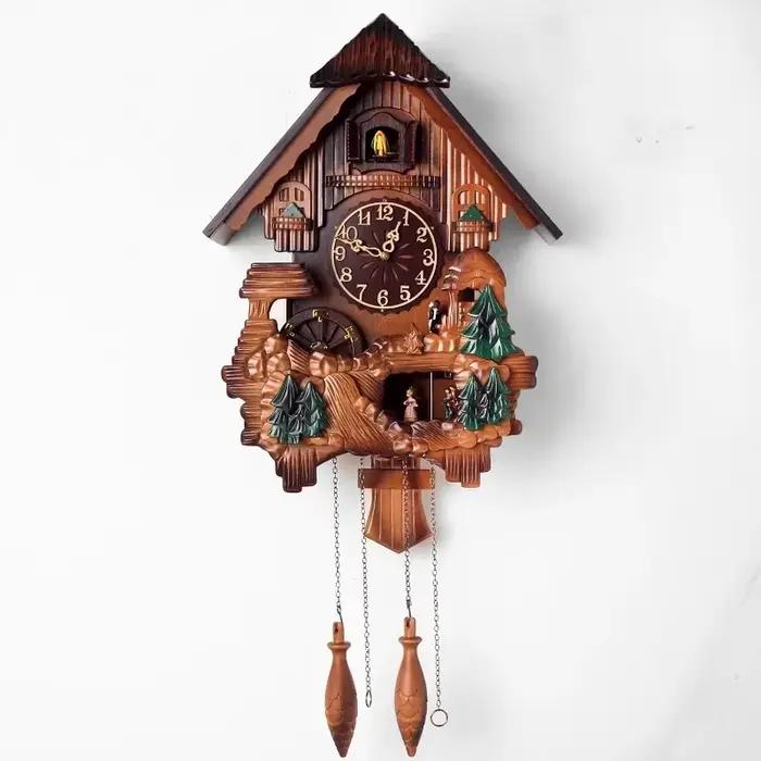 Horloge coucou classique Vintage rétro bois inhabituel