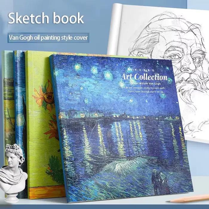 Livre de croquis de peinture à l'huile Van Gogh 20K