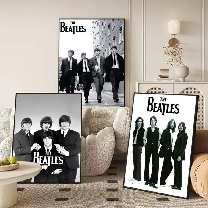 POP Rock Band The b-B-Beatles-ES affiche autocollants muraux modernes et élégants pour la décoration intérieure salon dortoir Art mural
