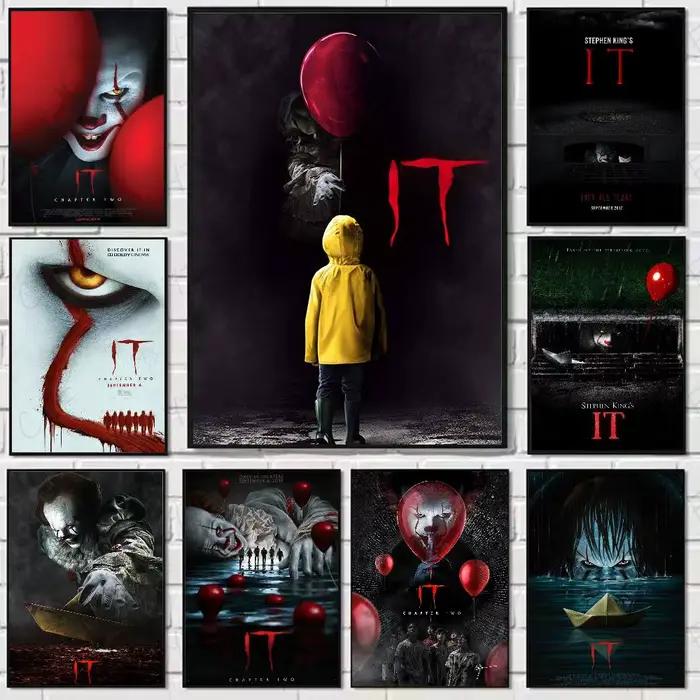 Affiche I-IT du film d'horreur Art mural de haute qualité pour maison
