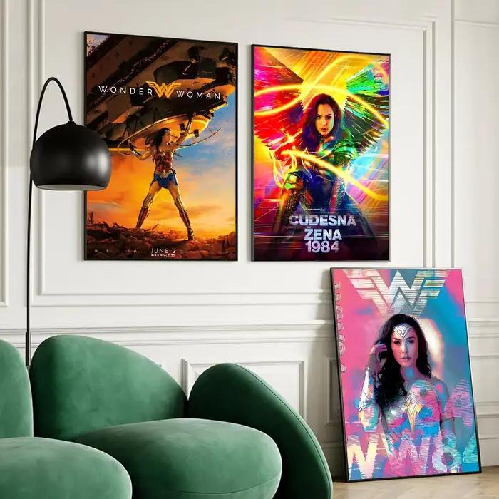 Autocollant Mural avec Imprimé de W Wonder Woman