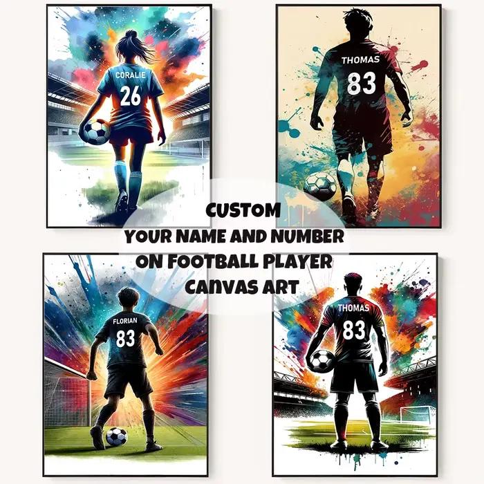 Affiche personnalisée de joueur de Football
