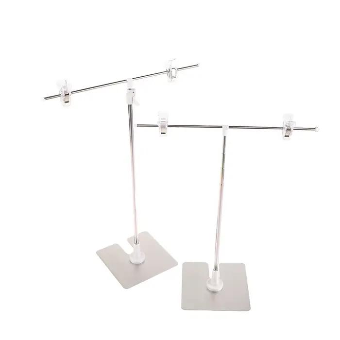 Support d'affichage pour affiches en forme de T, cadre de fond, support de clip publicitaire, accessoires vidéo, accessoires de photographie, support de toile de fond
