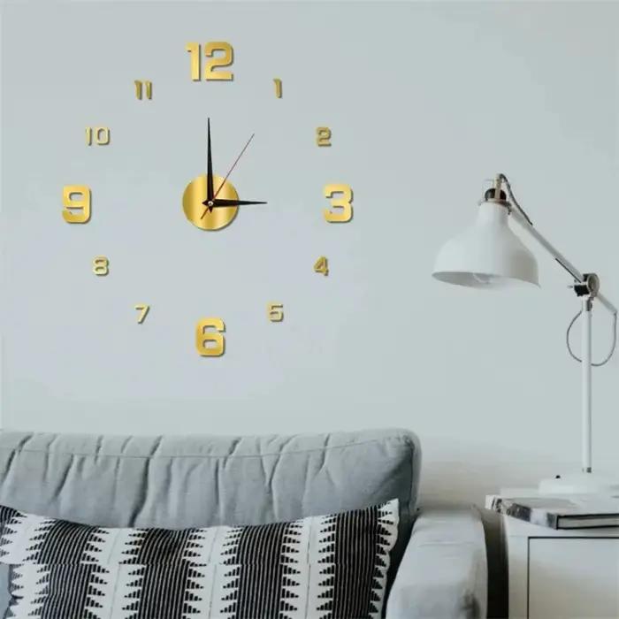 Horloge numérique lumineuse, horloge murale stéréoscopique DIY, horloge silencieuse, horloge murale pour salon, chambre à coucher, décorations pour la maison
