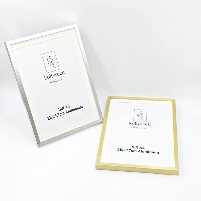 Cadre photo A4 en alliage d'aluminium pour afficher des certificats