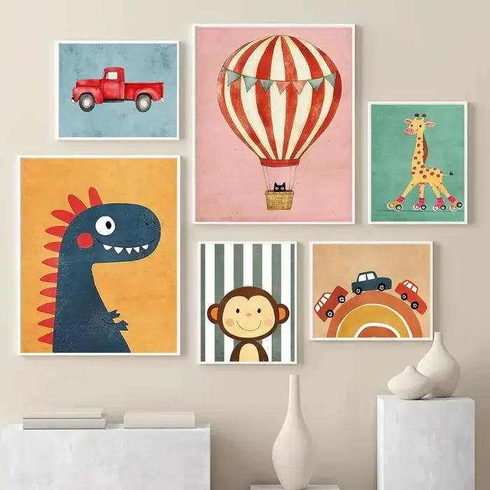 Affiches d'animaux amusants