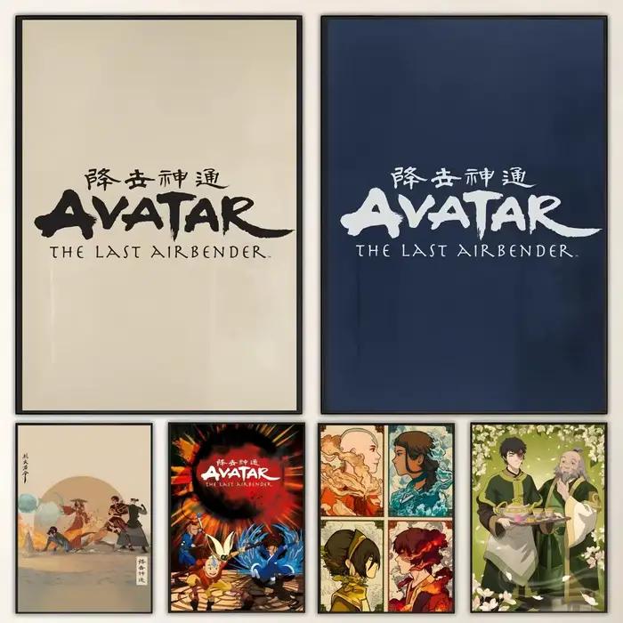 Affiche de dessin animé A-Avatar Last A-Airbender