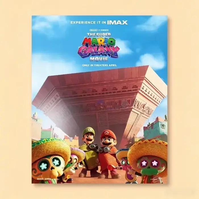Mario Bros Galaxy Movie Frameless Decorative Painting Cartoon Printing Room Decoration Poster Canvas Mural Holiday Gift