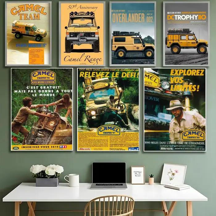 Camel Trophy D-Defender Poster HD imperméable haute ténacité auto-adhésif décoration murale universelle