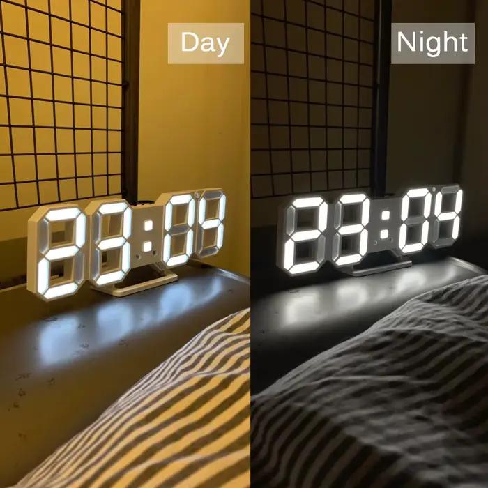 Horloge murale LED 3D Design moderne